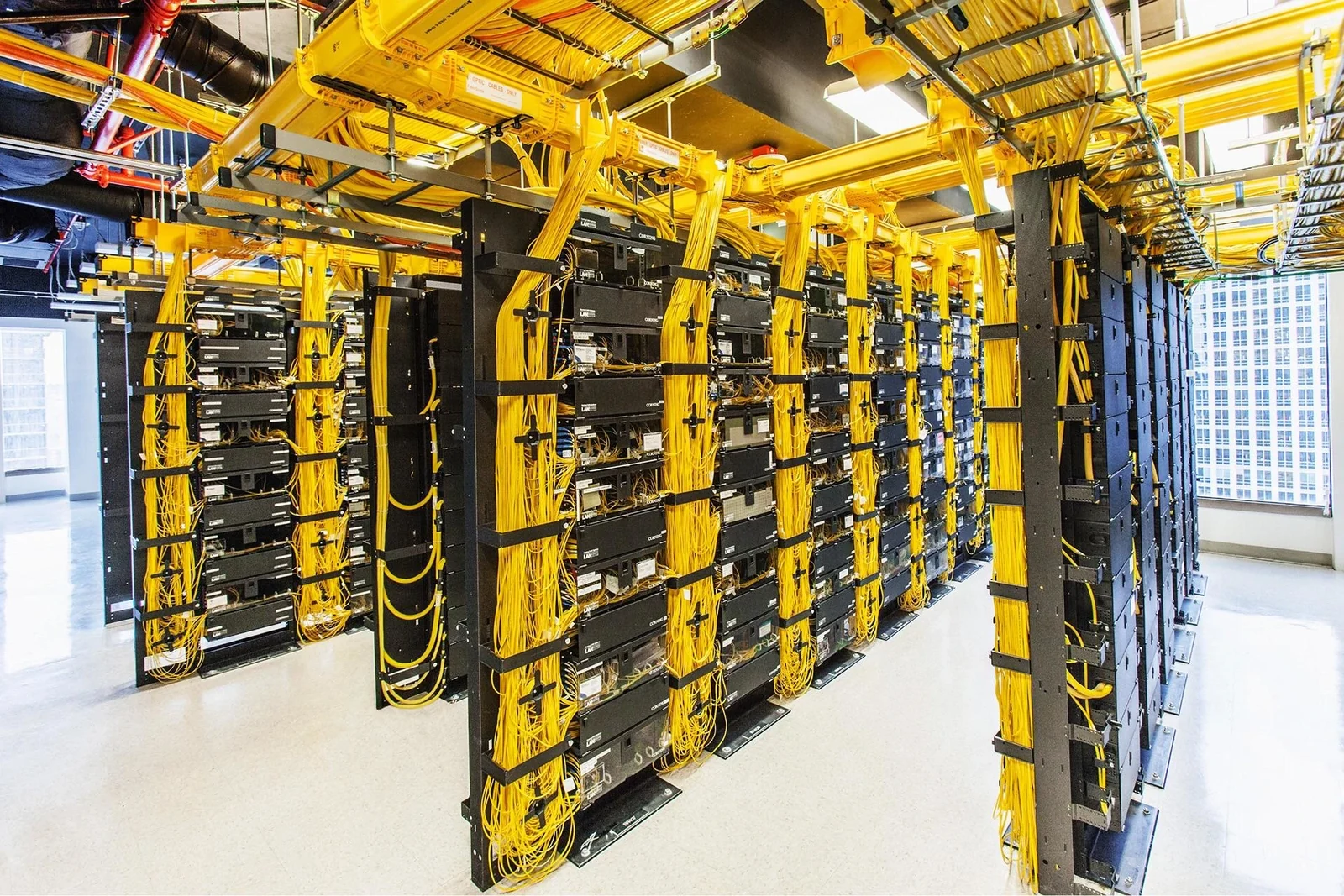 Photo of a network router and switch